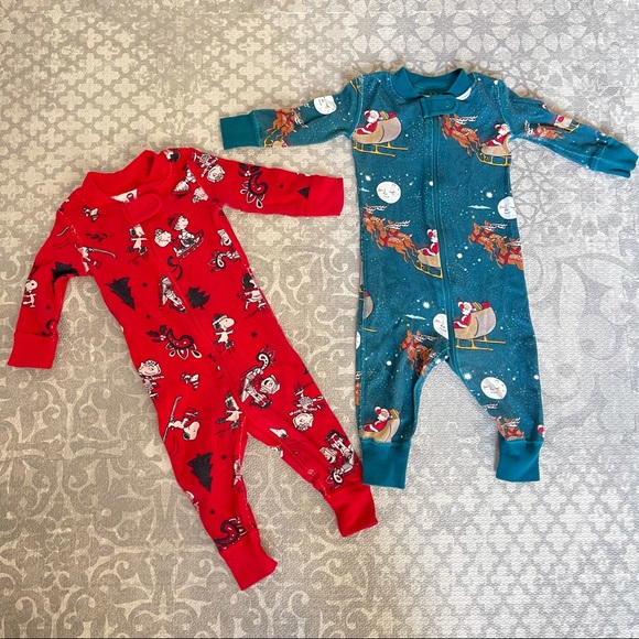 Hanna Andersson Baby Sleepers 3-6 Months Organic Cotton - Picture 2 of 4